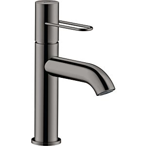 hansgrohe Axor Uno Waschtischarmatur 38026330 Ausladung 127mm, mit Bügelgriff, unverschließbare Ablaufgarnitur, polished black chrome