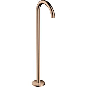 hansgrohe Axor Uno trim set 38412300 bath spout floor-standing, curved, projection 226mm, polished red gold