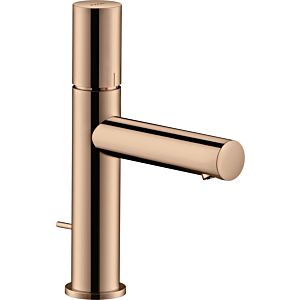 hansgrohe Axor Uno wash basin mixer 45001300 projection 123mm, with zero handle, pop-up waste set, polished red gold