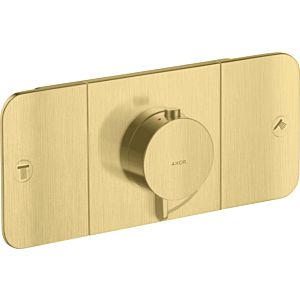 hansgrohe Axor One Fertigmontageset 45712950 Unterputz-Thermostatmodul, 2 Verbraucher, brushed brass