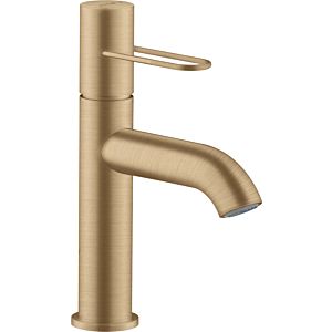 hansgrohe Axor Uno Waschtischarmatur 38026140 Ausladung 127mm, mit Bügelgriff, unverschließbare Ablaufgarnitur, brushed bronze