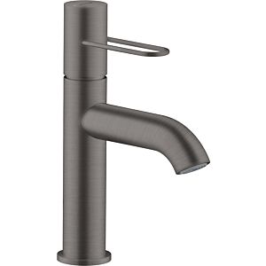 hansgrohe Axor Uno Waschtischarmatur 38026340 Ausladung 127mm, mit Bügelgriff, unverschließbare Ablaufgarnitur, brushed black chrome