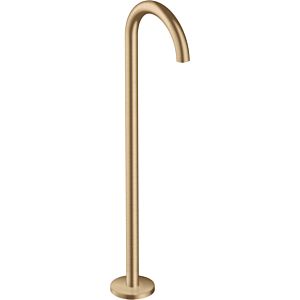 hansgrohe Axor Uno trim set 38412140 bath spout floor-standing, curved, projection 226mm, brushed bronze