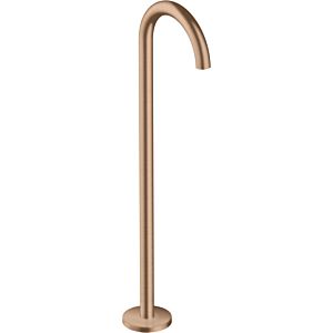 hansgrohe Axor Uno trim set 38412310 bath spout floor-standing, curved, projection 226mm, brushed red gold