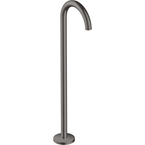 hansgrohe Axor Uno set de finition 38412340 bec de baignoire sur pied, courbé, saillie 226 mm, chrome noir brossé