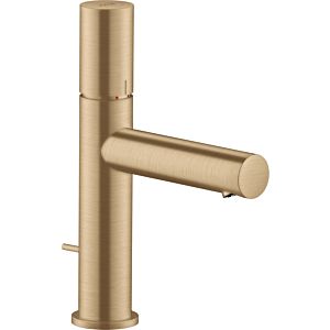 hansgrohe Axor Uno wash basin mixer 45001140 projection 123mm, with zero handle, pop-up waste set, brushed bronze