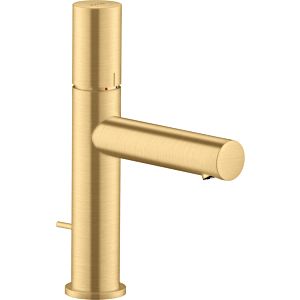 hansgrohe Axor Uno Waschtischarmatur 45001250 Ausladung 123mm, mit Zerogriff, Zugstangen-Ablaufgarnitur, brushed gold optic