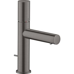 hansgrohe Axor Uno wash basin mixer 45001340 projection 123mm, with zero handle, pop-up waste set, brushed black chrome