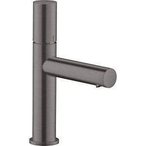 hansgrohe Axor Uno Waschtischarmatur 45002340 Ausladung 123mm, mit Zerogriff, unverschließbare Ablaufgarnitur, brushed black chrome