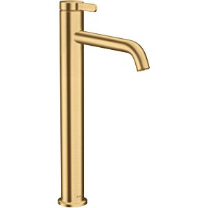 hansgrohe Axor One wash basin mixer 48002250 projection 180mm, non-closable waste set, brushed gold optic