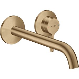 hansgrohe Axor One trim kit 48120140 concealed fitting, with lever handle and spout 220mm, brushed bronze
