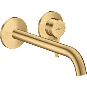 hansgrohe Axor One trim kit 48120250 concealed fitting, with lever handle and spout 220mm, brushed gold optic