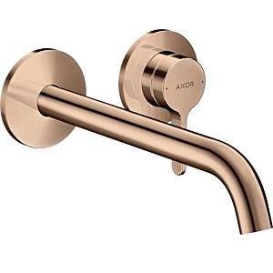 hansgrohe Axor One trim kit 48120300 concealed fitting, with lever handle and spout 220mm, polished red gold