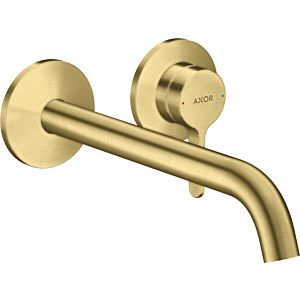 hansgrohe Axor One trim kit 48120950 concealed fitting, with lever handle and spout 220mm, brushed brass