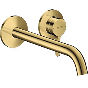 hansgrohe Axor One trim kit 48120990 concealed fitting, with lever handle and spout 220mm, polished gold optic
