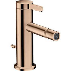 hansgrohe Axor One bidet mixer 48210300 projection 113mm, with pop-up waste set, polished red gold