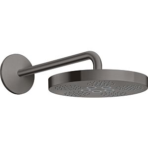 hansgrohe Axor One overhead shower 48491340 with shower arm, 1jet, brushed black chrome