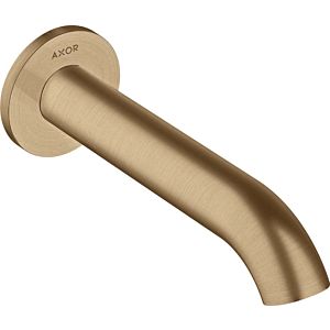 hansgrohe Axor Uno bath spout 38411140 projection 178mm, curved, with rosette, wall mounting, brushed bronze