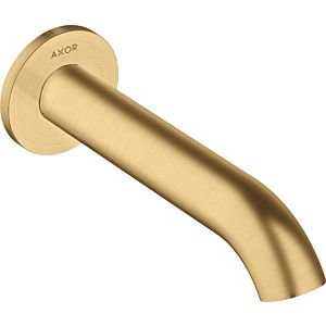 hansgrohe Axor Uno bath spout 38411250 projection 178mm, curved, with rosette, wall mounting, brushed gold optic