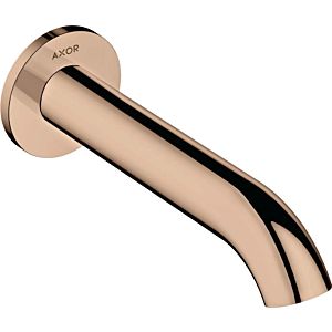 hansgrohe Axor Uno bath spout 38411300 projection 178mm, curved, with rosette, wall mounting, polished red gold