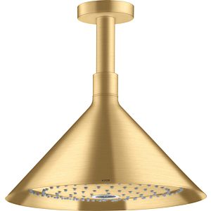 hansgrohe Axor overhead shower 26022250 with ceiling connection, brushed gold optic