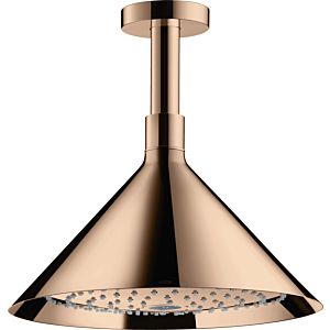 hansgrohe Axor overhead shower 26022300 with ceiling connection, polished red gold