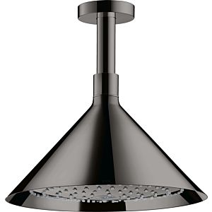 hansgrohe Axor overhead shower 26022330 with ceiling connection, polished black chrome