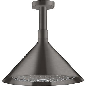 hansgrohe Axor overhead shower 26022340 with ceiling connection, brushed black chrome