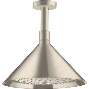 hansgrohe Axor overhead shower 26022820 with ceiling connection, brushed nickel