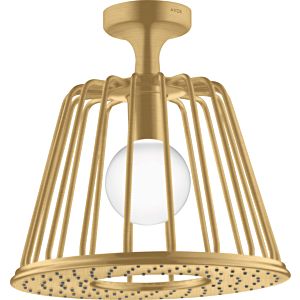 hansgrohe Axor LampShower Kopfbrause 26032250 mit Deckenanschluss, brushed gold optic