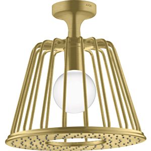 hansgrohe Axor LampShower overhead shower 26032950 with ceiling connection, brushed brass