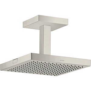 hansgrohe douche de tête Axor Starck 10929800 avec raccordement au plafond, 240x240mm, 1jet, aspect inox