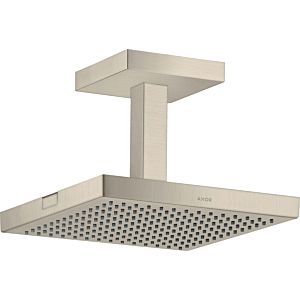 hansgrohe douche de tête Axor Starck 10929820 avec raccordement au plafond, 240x240mm, 1jet, nickel brossé