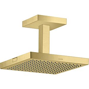 hansgrohe douche de tête Axor Starck 10929950 avec raccordement au plafond, 240x240mm, 1jet, laiton brossé