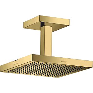 hansgrohe douche de tête Axor Starck 10929990 avec raccordement au plafond, 240x240mm, 1jet, optique or poli