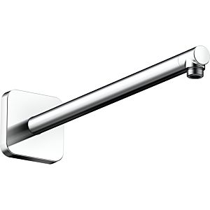 hansgrohe shower arm 26967340 390mm, square, brushed black chrome