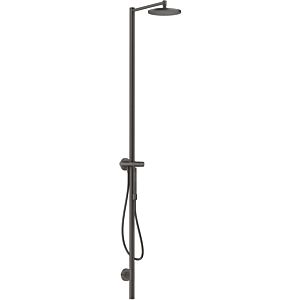 hansgrohe Axor Starck shower column 12670340 with overhead shower, hand shower, brushed black chrome