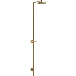 hansgrohe Axor Starck shower column 12671140 with overhead shower, without hand shower, brushed bronze