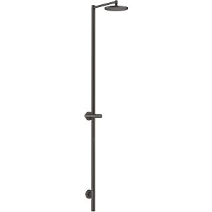 hansgrohe Axor Starck shower column 12671340 with overhead shower, without hand shower, brushed black chrome