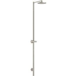 hansgrohe Axor Starck shower column 12671800 with overhead shower, without hand shower, stainless steel optic