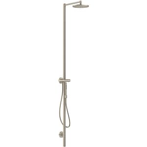 hansgrohe Axor Starck shower column 12672820 with thermostat, overhead shower 240 1jet, brushed nickel