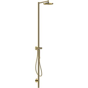 hansgrohe Axor Starck shower column 12672990 with thermostat, overhead shower 240 1jet, polished gold optic