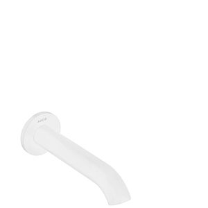 hansgrohe Axor Uno bath spout 38411700 projection 178mm, curved, with rosette, wall mounting, matt white