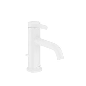 hansgrohe Axor One wash basin mixer 48000700 projection 130mm, with pop-up waste set, matt white