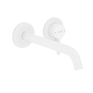 hansgrohe Axor One trim kit 48120700 concealed fitting, with lever handle and spout 220mm, matt white