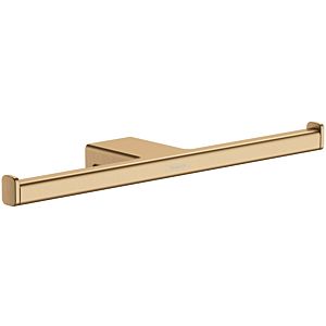 hansgrohe AddStoris toilet roll holder 140 double, wall mounting, metal, brushed bronze