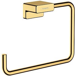 hansgrohe AddStoris Handtuchring 41754990 Wandmontage, Metall, polished gold optic