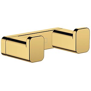 hansgrohe AddStoris double hook 41755990 wall mounting, metal, polished gold optic