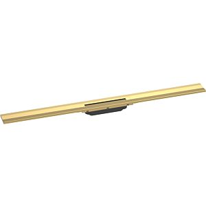hansgrohe RainDrain Flex shower channel 56053990 100cm, finish set, can be shortened, for wall mounting, polished gold optic