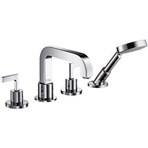 hansgrohe Wannenrandarmatur Axor Citterio 39446000 Unterputz, Hebelgriffe, chrom 4-Loch